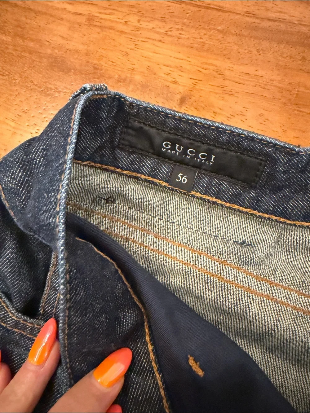 Gucci Slim Straight Jeans in Washed Blue
